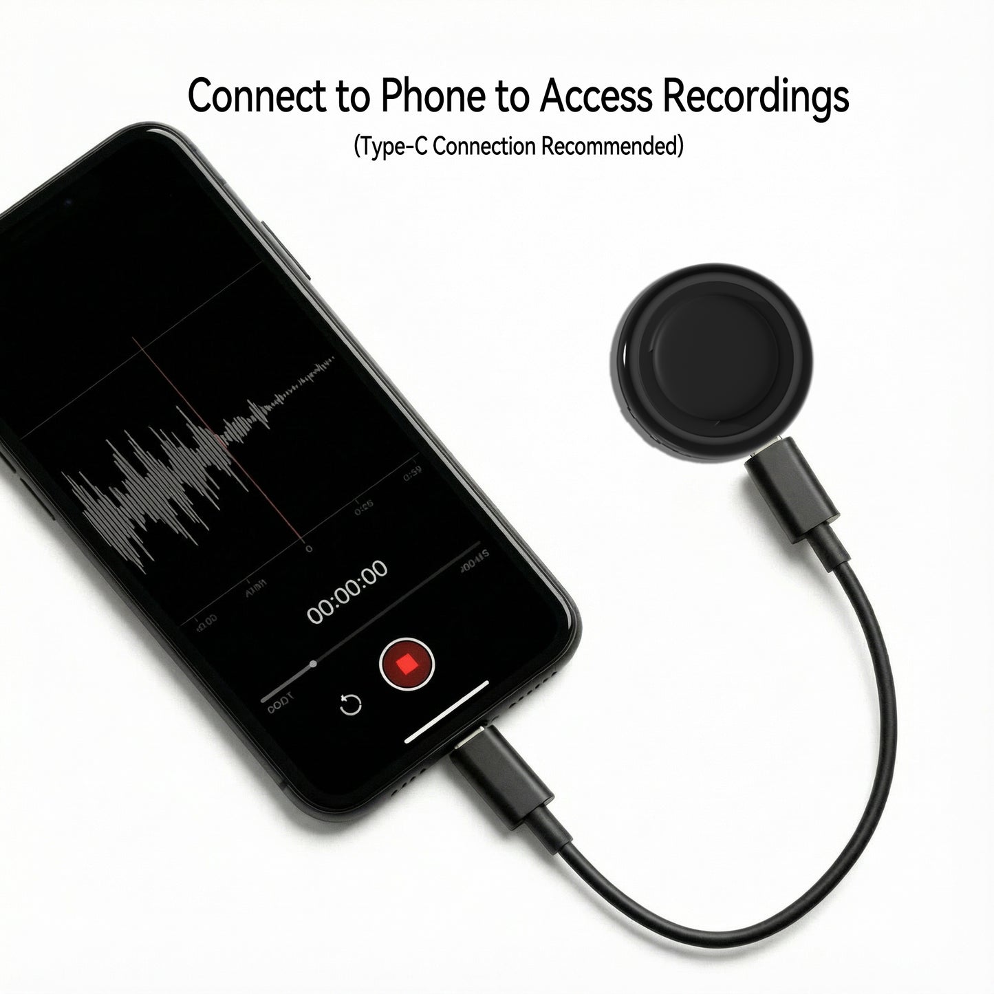 Global Recording Tracker - Advanced GPS Tracking Device with High-Quality Audio Recording Features,Strong Magnetic