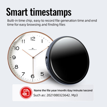 Smart Voice Recorder, Strong magnetic case, HD Noise Reduction, Long Battery, Large Storage