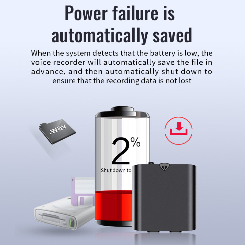 Magnetic Voice Recorder, HD Noise Reduction,Long Battery, Large Storage,Include OTG Adapter
