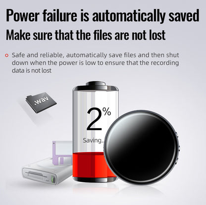Smart Voice Recorder, Strong magnetic case, HD Noise Reduction, Long Battery, Large Storage